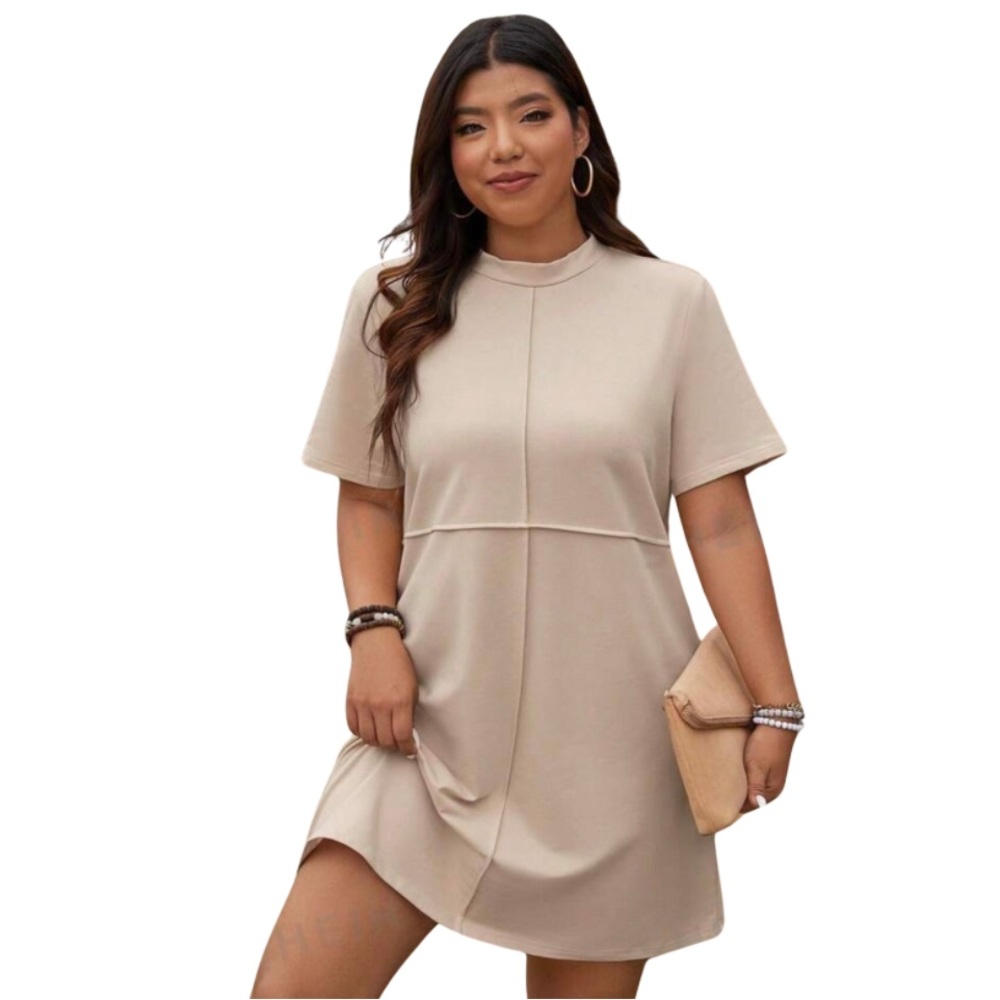 A Line Short Sleeve Dress